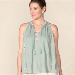Matilda Jane Kinsey Embroidered Tank Medium NWT